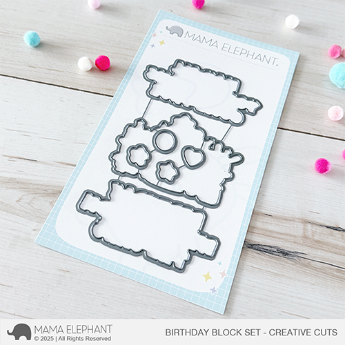 Mama Elephant Birthday Block Set - CC