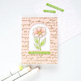 Hero Arts Positive Script Bold Prints Cling Rubber Stamp