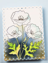 Memory box CL5281D – Playful Poppies Clear Stamp & Die Set