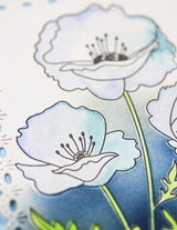 Memory box CL5281D – Playful Poppies Clear Stamp & Die Set