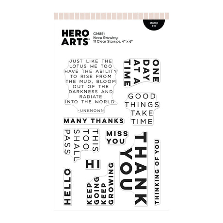 Hero Arts Keep Growing Stamp Set