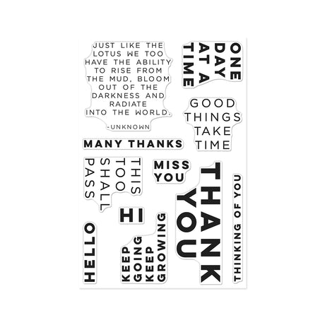 Hero Arts Keep Growing Stamp Set