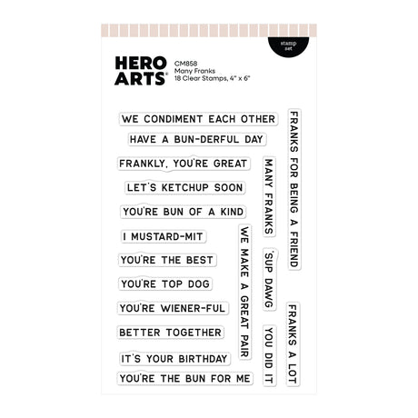 Hero Arts Many Franks Clear Stamp Set