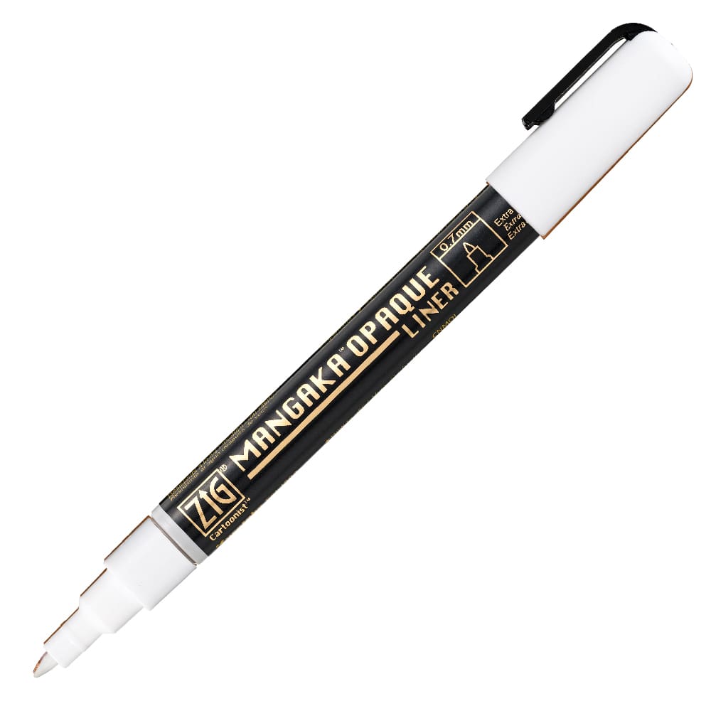 Kuretake ZIG Mangaka Cartoonist Opaque Liner – White