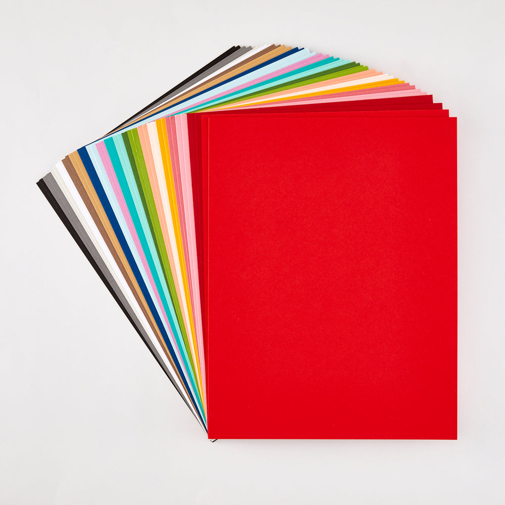 Spellbinders Oh What Fun Holiday Fun ColorWheel Cardstock Assortment 8.5" × 11" – 40 Sheets