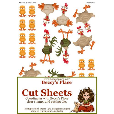 Beccy’s Place Hey Chick Cut Sheets