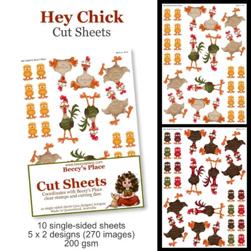 Beccy’s Place Hey Chick Cut Sheets