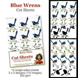 Beccy’s Place Blue Wrens Cut Sheets