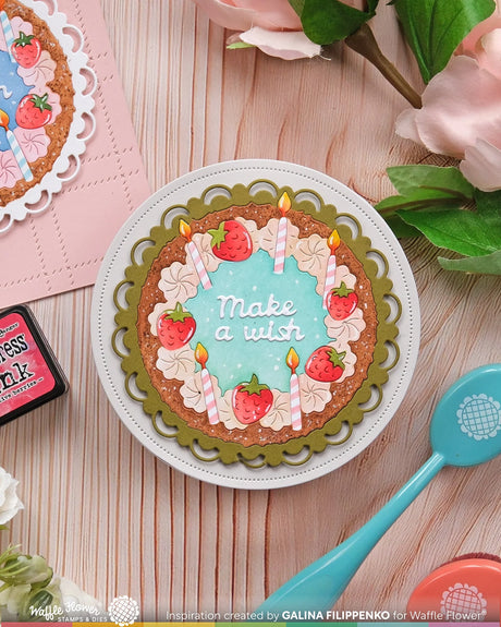 Waffle Flower Craft Cake Focal Die-n-stencil
