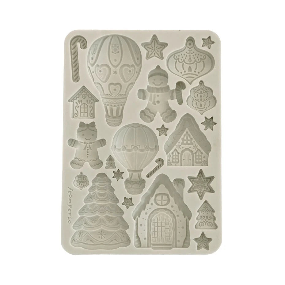 Stamperia Candy Christmas A5 Silicon Mould Gingerbreads (KACMA583)
