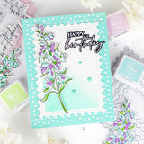 Pinkfresh Studio Cardinal Kiss Stamp / Die/ Stencil Bundle