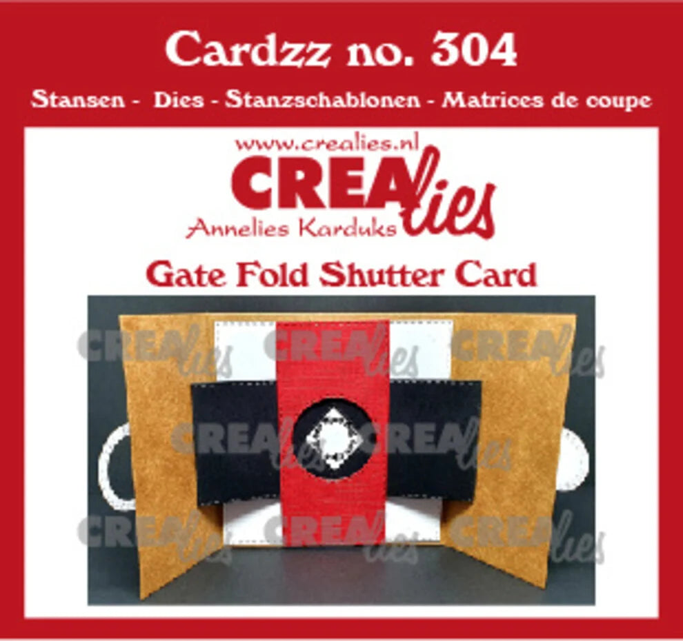 Crealies Cardzz Dies No. 304 Gate Fold Shutter Card (CLCZ304)