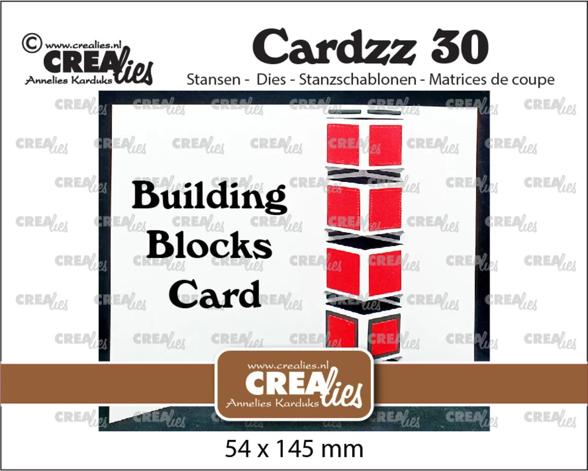Crealies Cardzz Dies No. 30 Building Block Card (CLCZ30)