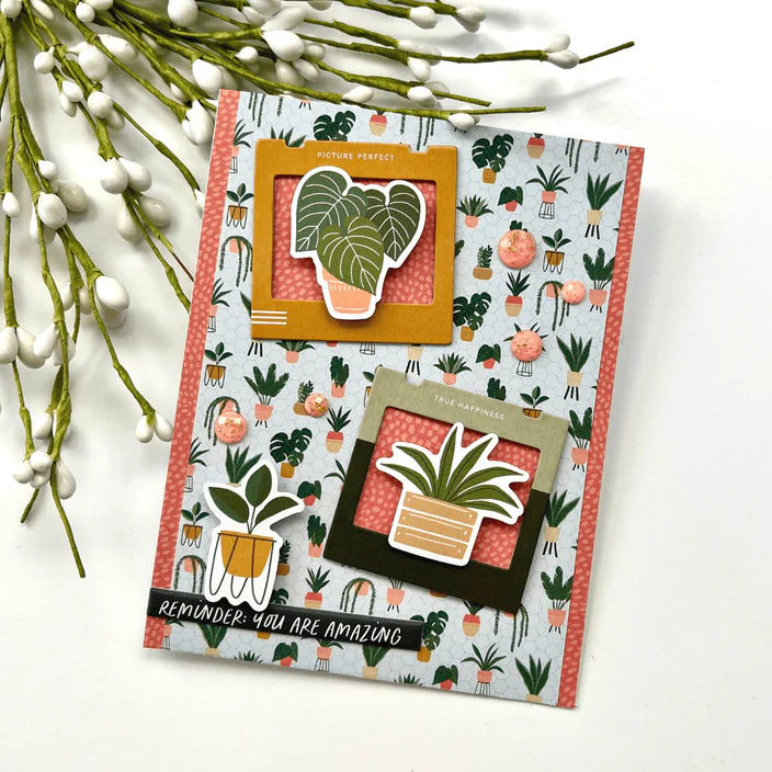 Spellbinders Indoor Garden - Quick & Easy Card Kit of the Month Club