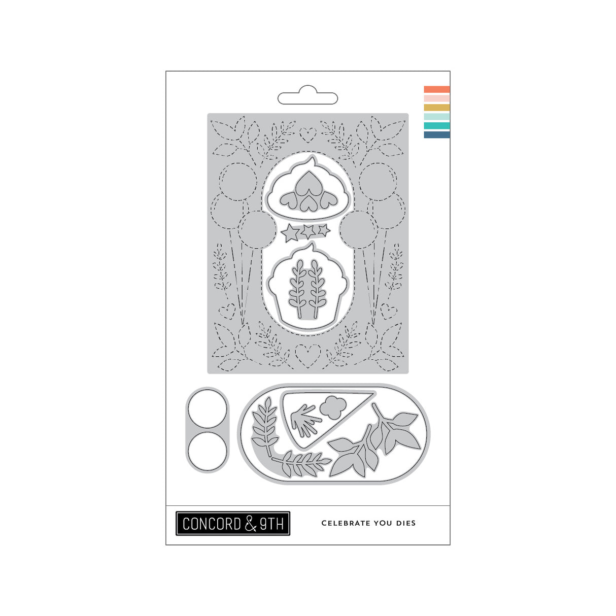 Concord & 9th Celebrate You Stamp Set & die (4 x 4)