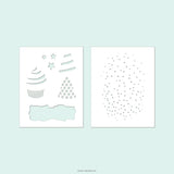 Concord & 9th Celebrate You Stencil Pack (2 qty; 4.75 x 6)
