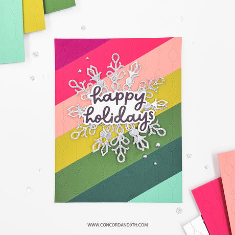Concord & 9th Chandelier Card Front Die