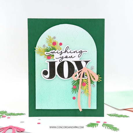 Concord & 9th Chandelier Card Front Die