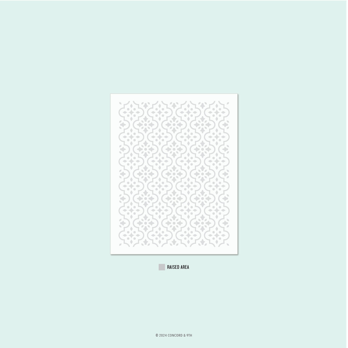 Concord & 9th Charming Embossing Folder (2D)