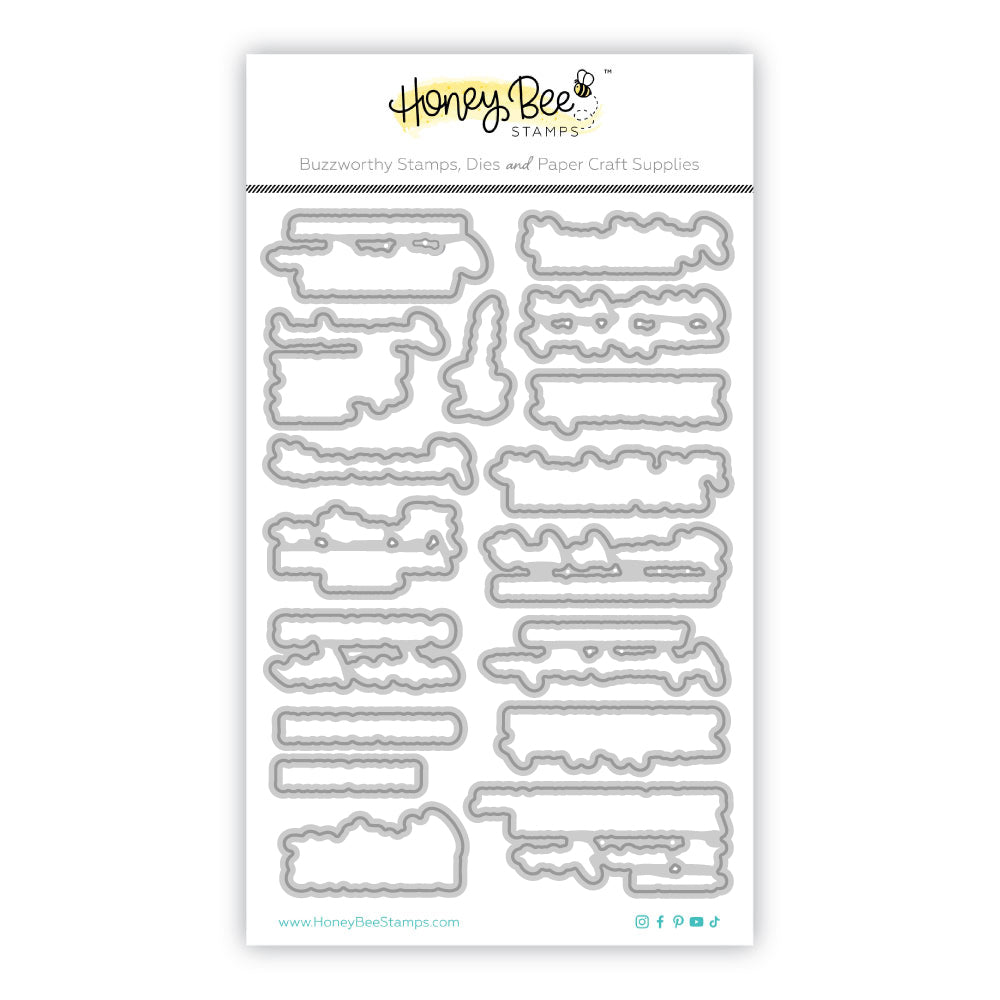 Honey Bee Stamps Christmas Blessings - 4"x 6" Stamp Set / Die Bundle