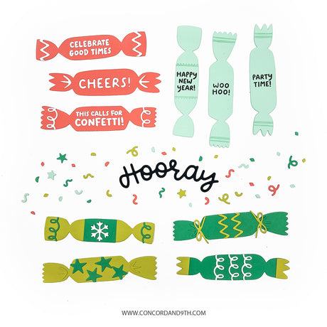 Concord & 9th Christmas Crackers Stamp & Dies Bundle