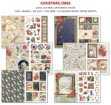 Ciao Bella Christmas Vibes Junk Journal & Ephemera Book A4 32/pkg