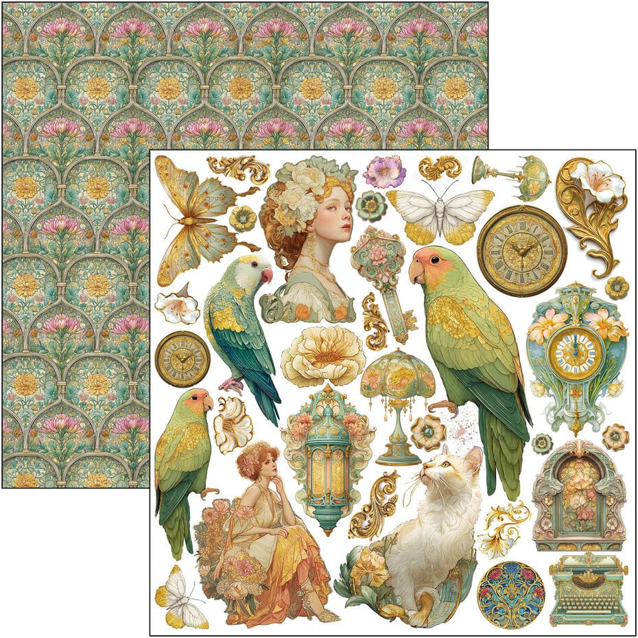 Ciao Bella Artemis 12x12 Inch Patterns Pad (8pcs) (CBT094)