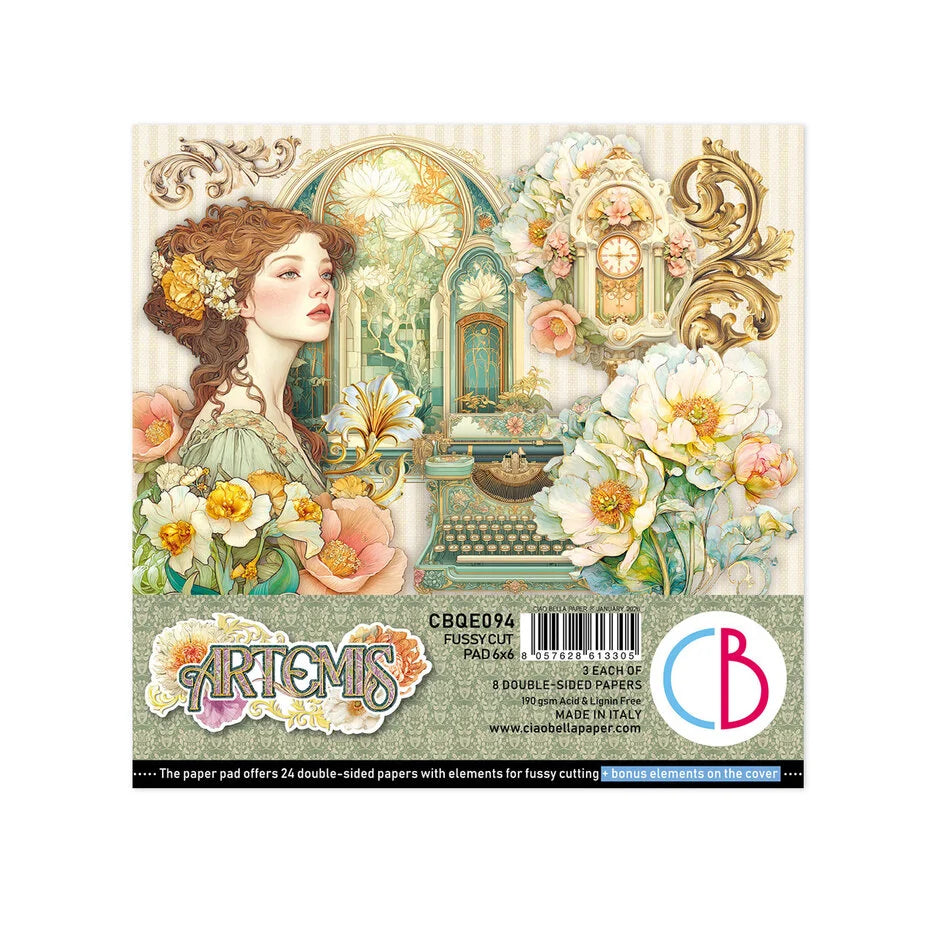 Ciao Bella Artemis 6x6 Inch Fussy Cut Pad (24pcs) (CBQE094)