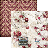 Ciao Bella Bohemian Burgundy 12x12 Inch Paper Pad (12pcs) - CBPM099