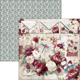 Ciao Bella Bohemian Burgundy 12x12 Inch Paper Pad (12pcs) - CBPM099