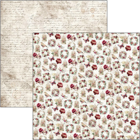 Ciao Bella Bohemian Burgundy 12x12 Inch Patterns Pad (8pcs) - CBT099