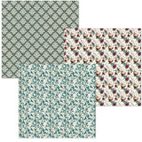 Ciao Bella Bohemian Burgundy 6x6 Inch Deluxe Paper Silver & Vellum Dual Pack Mixed (6pcs) - CBXQ012