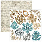 Ciao Bella Bohemian Burgundy 6x6 Inch Fussy Cut Pad (24pcs) - CBQE099