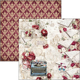 Ciao Bella Bohemian Burgundy 8x8 Inch Paper Pad (12pcs) - CBH099