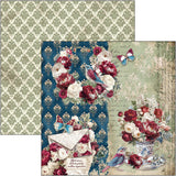 Ciao Bella Bohemian Burgundy 8x8 Inch Paper Pad (12pcs) - CBH099