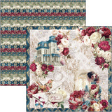 Ciao Bella Bohemian Burgundy 8x8 Inch Paper Pad (12pcs) - CBH099