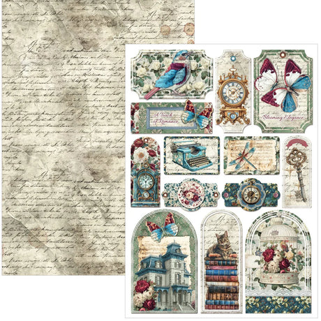 Ciao Bella Bohemian Burgundy A4 Creative Pad (9pcs) - CBCL099