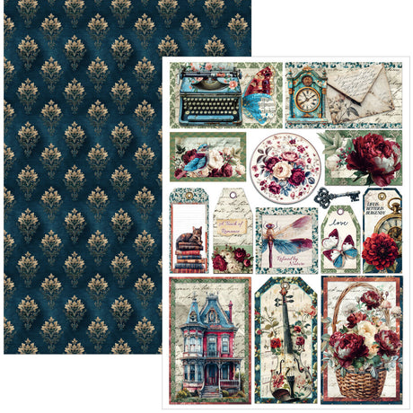 Ciao Bella Bohemian Burgundy A4 Creative Pad (9pcs) - CBCL099