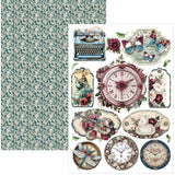 Ciao Bella Bohemian Burgundy A4 Creative Pad (9pcs) - CBCL099
