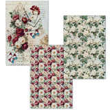 Ciao Bella Bohemian Burgundy A4 Deluxe Paper Silver & Vellum Dual Pack Mixed (6pcs) - CBX012