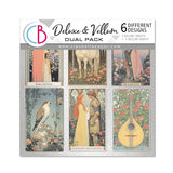 Ciao Bella Courtly Love 6x6 Inch Deluxe Paper Silver & Vellum Dual Pack Mixed (6pcs)  CBXQ010