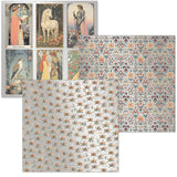 Ciao Bella Courtly Love 6x6 Inch Deluxe Paper Silver & Vellum Dual Pack Mixed (6pcs)  CBXQ010