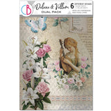 Ciao Bella Courtly Love A4 Deluxe Paper Silver & Vellum Dual Pack Mixed (6pcs) CBX010