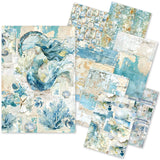 Ciao Bella Edge of the Ocean Craftmix Mixed A5 Paper Pack (8pcs) MC008