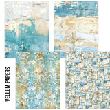 Ciao Bella Edge of the Ocean Craftmix Mixed A5 Paper Pack (8pcs) MC008