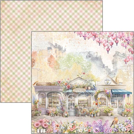 Ciao Bella Flower Shop 8x8 Inch Paper Pad (12pcs) (CBH077)