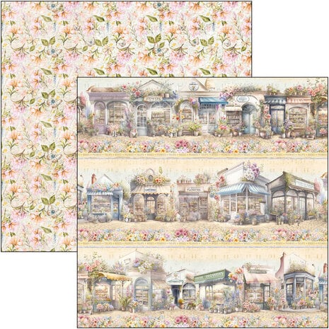 Ciao Bella Flower Shop 8x8 Inch Paper Pad (12pcs) (CBH077)