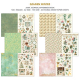 Ciao Bella Golden Winter A4 Junk Journal Ephemera Book (32pcs) - CBB032