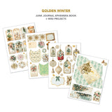 Ciao Bella Golden Winter A4 Junk Journal Ephemera Book (32pcs) - CBB032