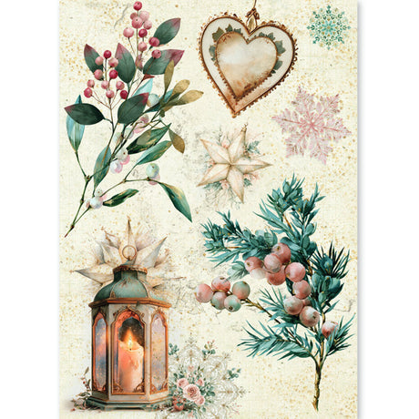 Ciao Bella Golden Winter A5 Rice Paper Mixed (8pcs) - CBRS051